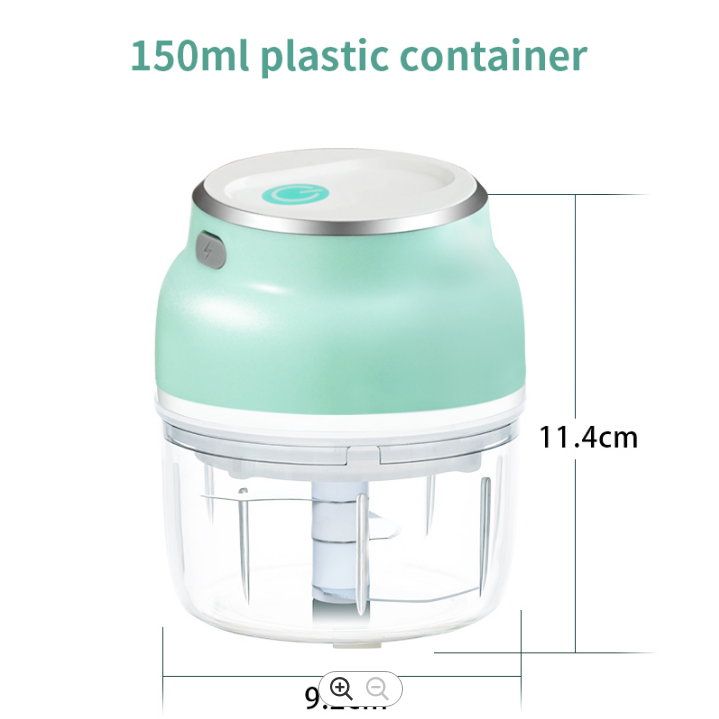 150ML/230ML Kitchen Portable Garlic Vegetable Food Processors Meat Mincer Electric Mini Chopper eprolo