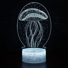 Lade das Bild in den Galerie-Viewer, 3D Jellyfish Night Light Lamp nebula-light.com
