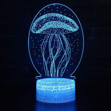 Lade das Bild in den Galerie-Viewer, 3D Jellyfish Night Light Lamp nebula-light.com
