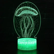 Lade das Bild in den Galerie-Viewer, 3D Jellyfish Night Light Lamp nebula-light.com
