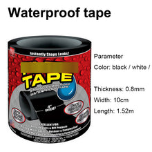 Lade das Bild in den Galerie-Viewer, 1.52m Super Strong  Flex TAPE Waterproof Tape Stop Leak Seal Repair Tape Performance Self Tape Fiberfix Adhesive Tape PE tube PVC etc eprolo
