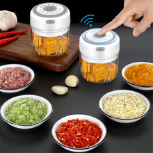 Lade das Bild in den Galerie-Viewer, 100/250ml Mini USB Wireless Electric Garlic Masher Press Mincer Vegetable Chili Meat Grinder Food Chopper Kitchen Tools eprolo
