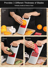 Lade das Bild in den Galerie-Viewer, 3 In 1 Multifunction Stainless Steel Vegetable Grater Slicing Mandoline Vegetable Cutter Carrot Slicer Grater Onion Dicer eprolo
