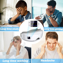 Lade das Bild in den Galerie-Viewer, 3D/4D Smart Eye Heating Massager Airbag Vibration with Bluetooth OMG Shop Zone
