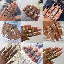 Lade das Bild in den Galerie-Viewer, 30 Styles of Trendy Boho Midi Knuckle Ring Set For Women Crystal Geometric Finger Rings Fashion Bohemian Jewelry DSers
