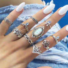 Lade das Bild in den Galerie-Viewer, 30 Styles of Trendy Boho Midi Knuckle Ring Set For Women Crystal Geometric Finger Rings Fashion Bohemian Jewelry DSers
