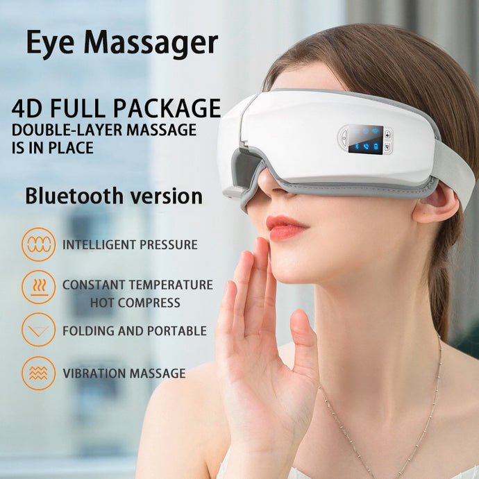 3D/4D Smart Eye Heating Massager Airbag Vibration with Bluetooth OMG Shop Zone