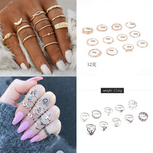 Lade das Bild in den Galerie-Viewer, 30 Styles of Trendy Boho Midi Knuckle Ring Set For Women Crystal Geometric Finger Rings Fashion Bohemian Jewelry DSers
