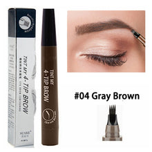 Lade das Bild in den Galerie-Viewer, 4 Points Eyebrow Pen 5 Colors Liquid Brow Pencil Dark Brown Microblading Eyebrow Pencil Waterproof Eyebrow Tattoo Pen Cosmetic DSers
