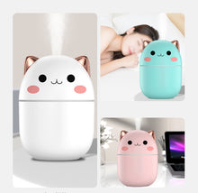 Lade das Bild in den Galerie-Viewer, 200ml Air Humidifier Cute Kawaiil Aroma Diffuser With Night Light Cool Mist For Bedroom Home Car Plants Purifier Humificador DSers
