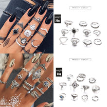 Lade das Bild in den Galerie-Viewer, 30 Styles of Trendy Boho Midi Knuckle Ring Set For Women Crystal Geometric Finger Rings Fashion Bohemian Jewelry DSers
