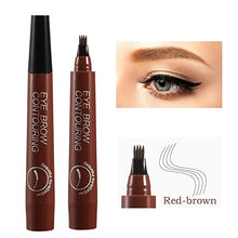 Lade das Bild in den Galerie-Viewer, 4 Points Eyebrow Pen 5 Colors Liquid Brow Pencil Dark Brown Microblading Eyebrow Pencil Waterproof Eyebrow Tattoo Pen Cosmetic DSers
