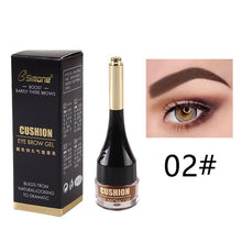 Lade das Bild in den Galerie-Viewer, 4 Color Eyebrow Cream Enhancers Long-lasting Waterproof Air-cushion Dye Eye Brows Gel Brown Tinted Liquid Eyebrows Tint Makeup DSers
