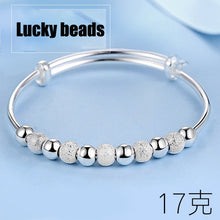 Lade das Bild in den Galerie-Viewer, 3 Style New 925 sterling silver Lucky Charm Bracelet Cuff Bracelets For Women Bangles Fashion Jewelry Pulseira
