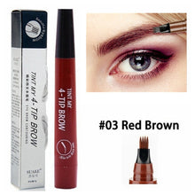 Lade das Bild in den Galerie-Viewer, 4 Points Eyebrow Pen 5 Colors Liquid Brow Pencil Dark Brown Microblading Eyebrow Pencil Waterproof Eyebrow Tattoo Pen Cosmetic DSers
