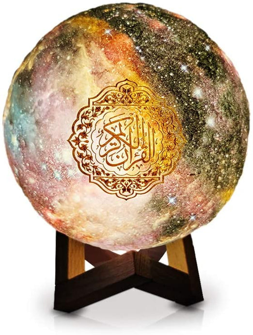 16 Colors LED Quran Moon Light Ramadan Speaker nebula-light.com