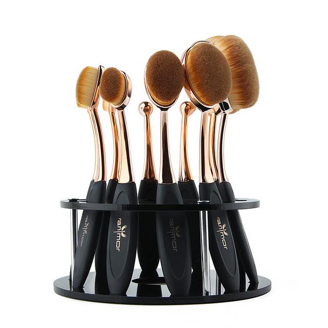 10 PIECE OVAL BRUSH SET x