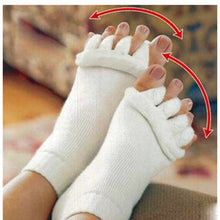 Lade das Bild in den Galerie-Viewer, 1Pair Foot Massager Socks Finger Separator Massage Sleeping Health Foot x
