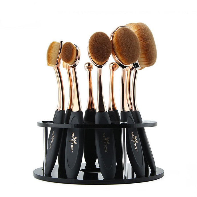 10 PIECE OVAL BRUSH SET x