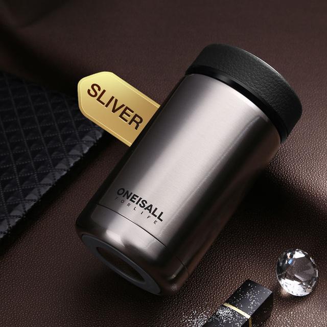 400ML Men Gift Thermos Cup Insulated Stainless Steel Thermo Mug with Tea Infuser x