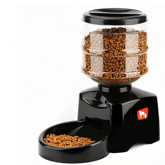 5.5L Automatic Pet Feeder With Voice Message Recording And LCD Screen x