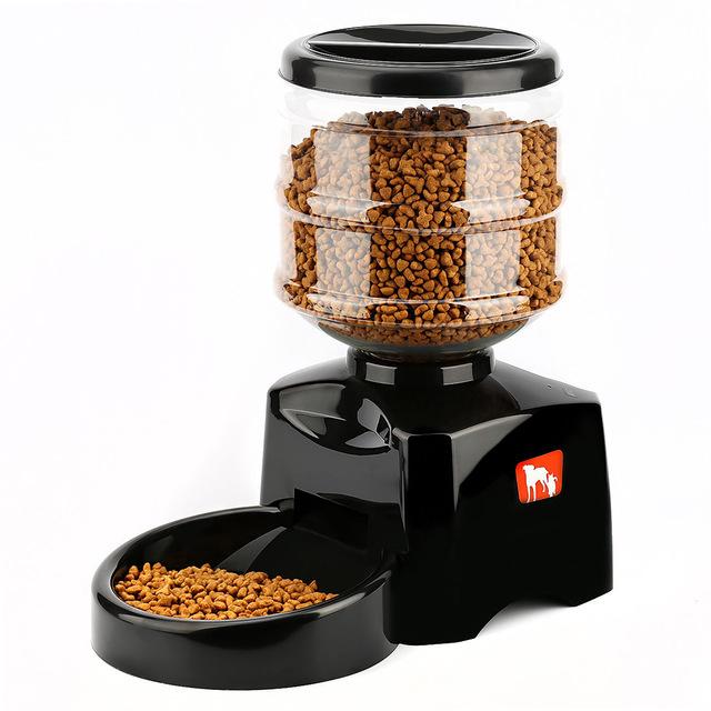 5.5L Automatic Pet Feeder With Voice Message Recording And LCD Screen x